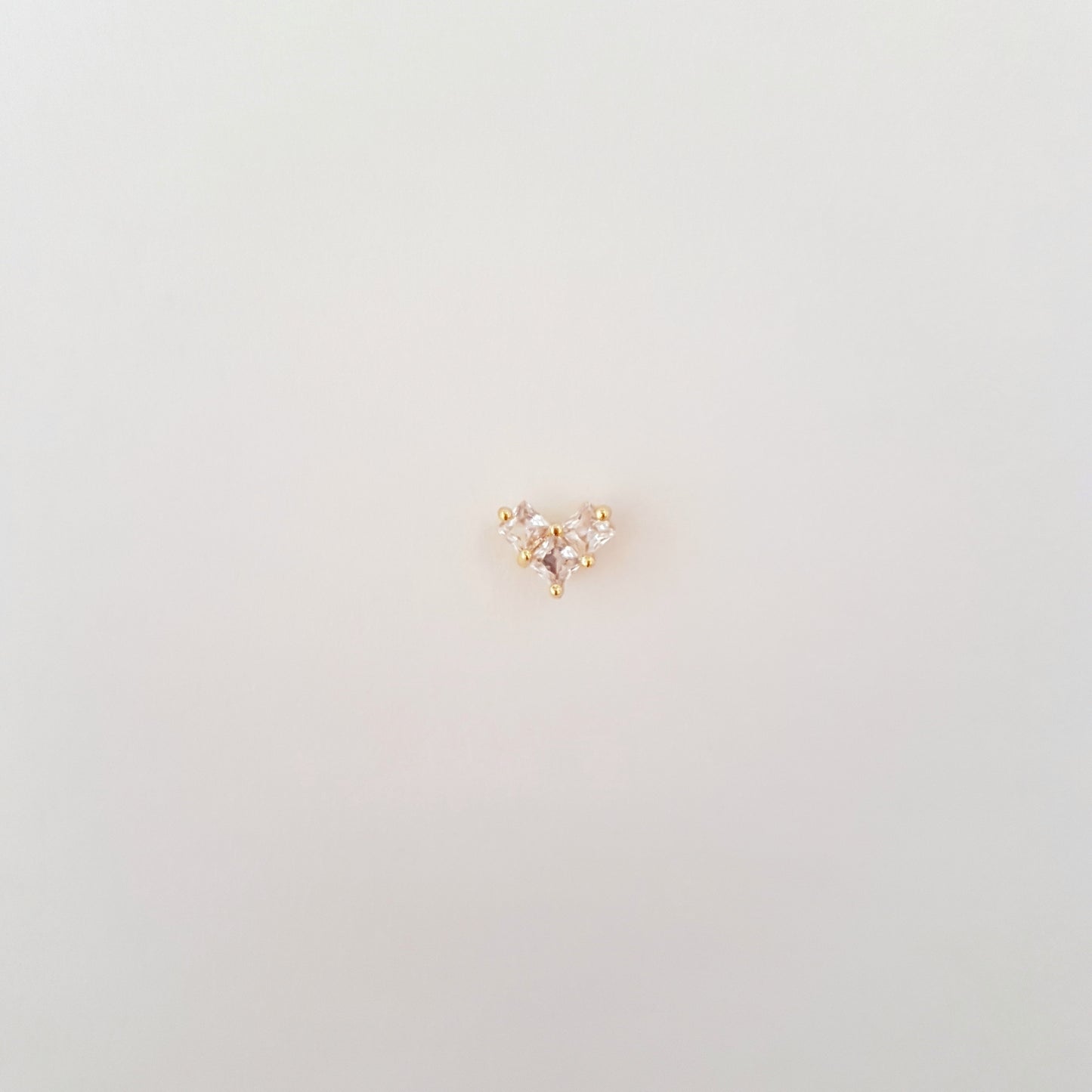 HEART CRYSTAL STUD