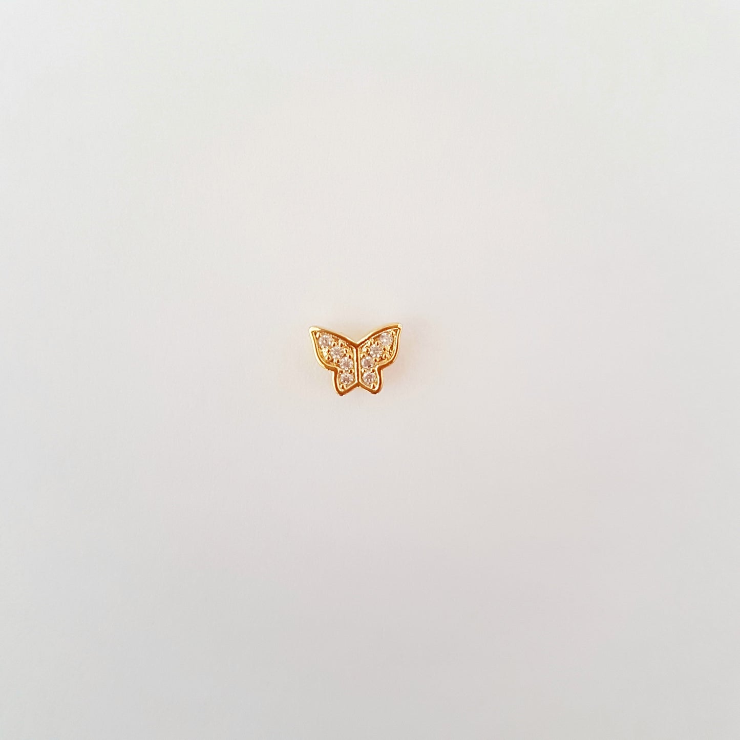 BUTTERFLY SHINY STUD