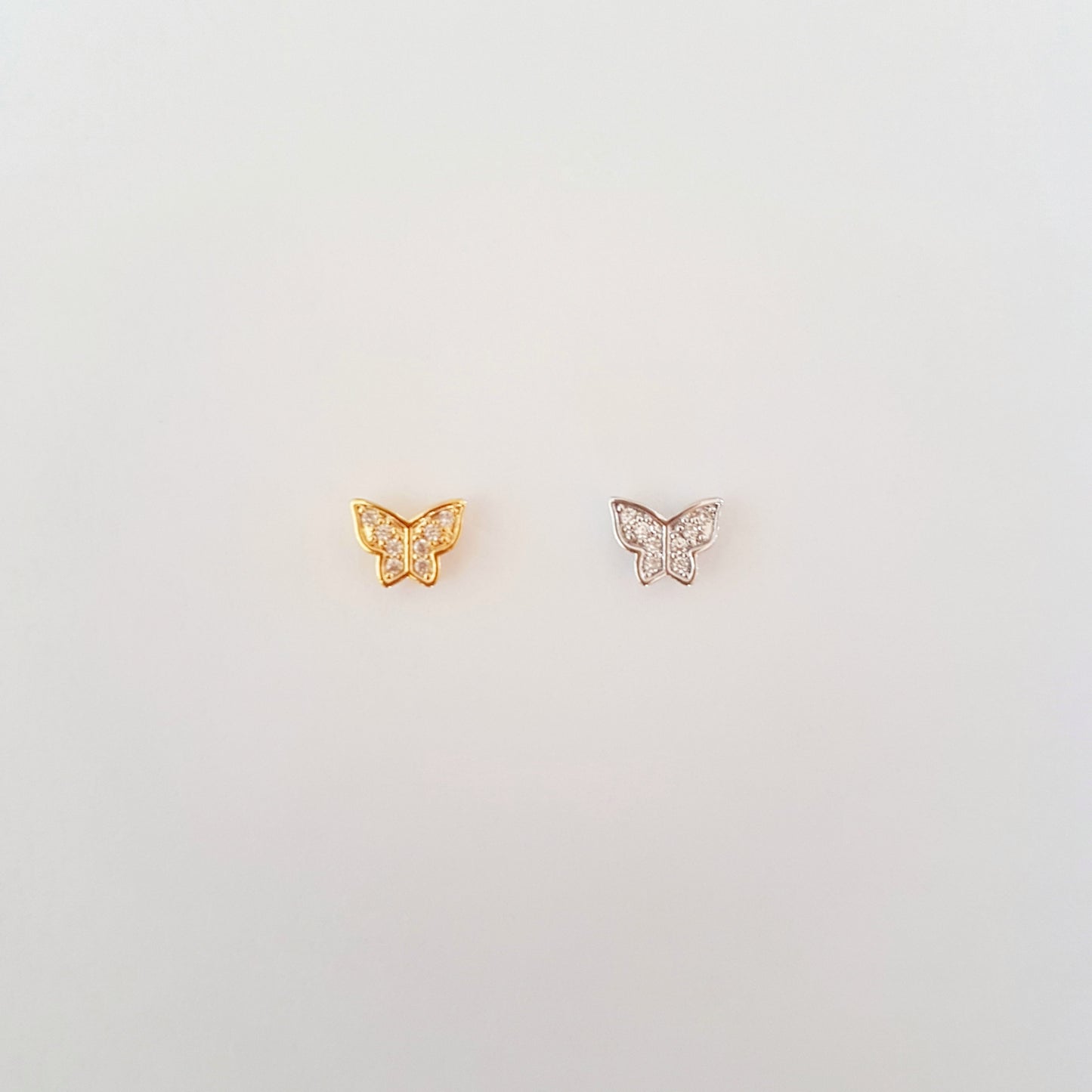 BUTTERFLY SHINY STUD