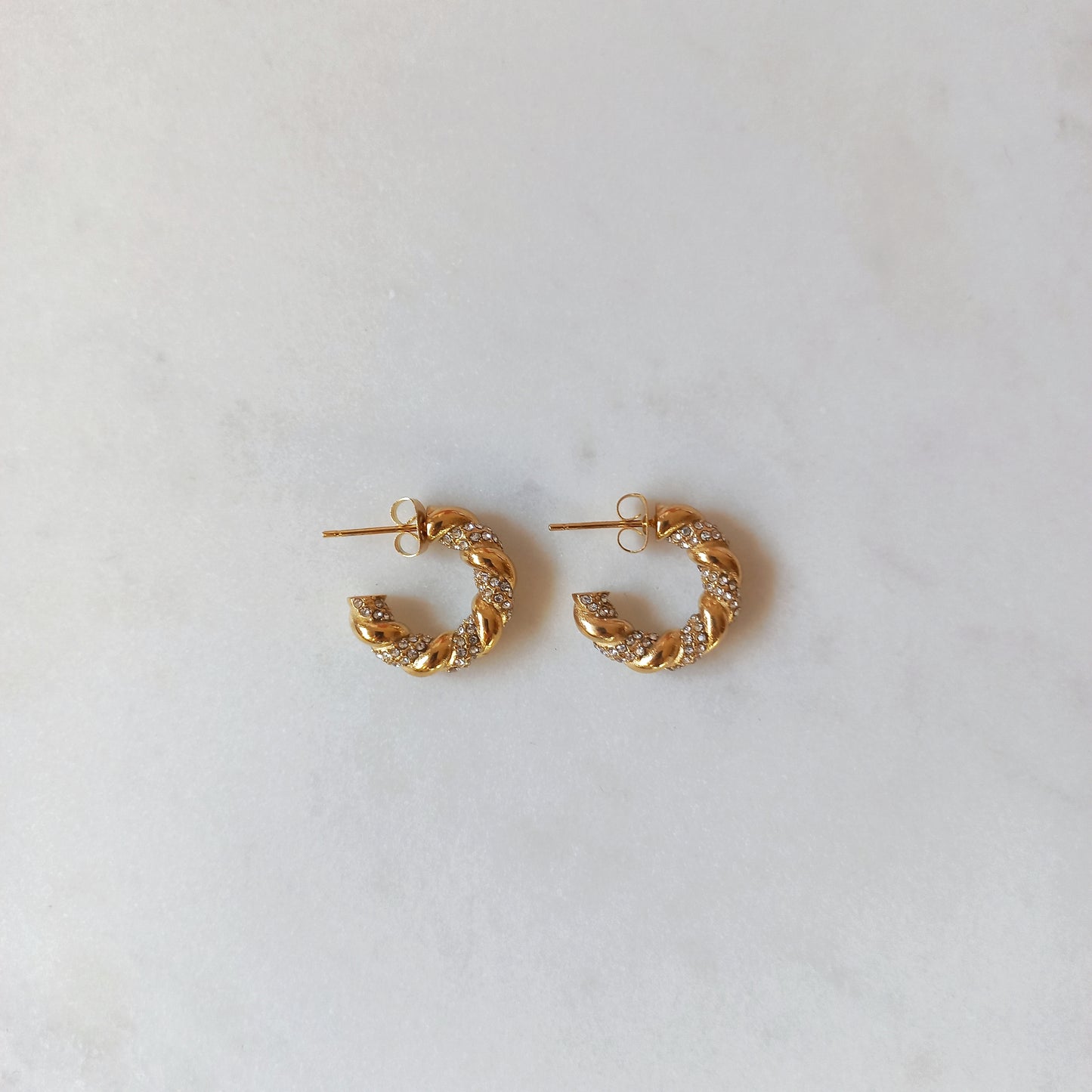 AMELIE ZIRCONIA HOOPS