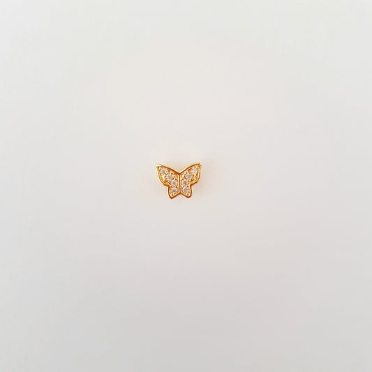 BUTTERFLY SHINY STUD