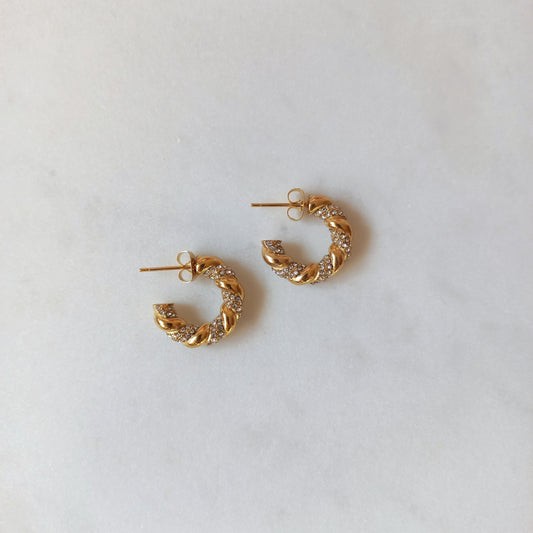 AMELIE ZIRCONIA HOOPS